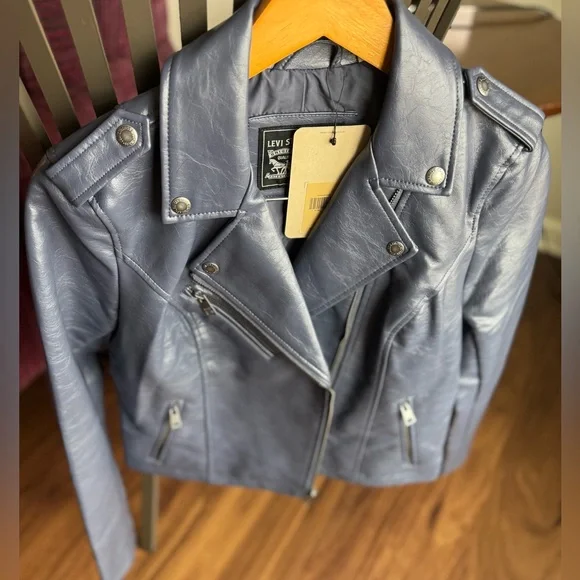 Levi’s Faux Leather Moto Jacket NWT - Picture 5 of 10